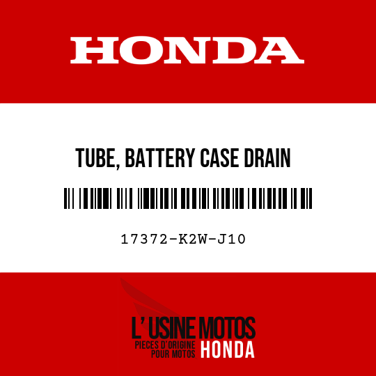 image de 17372-K2W-J10 TUBE, BATTERY CASE DRAIN