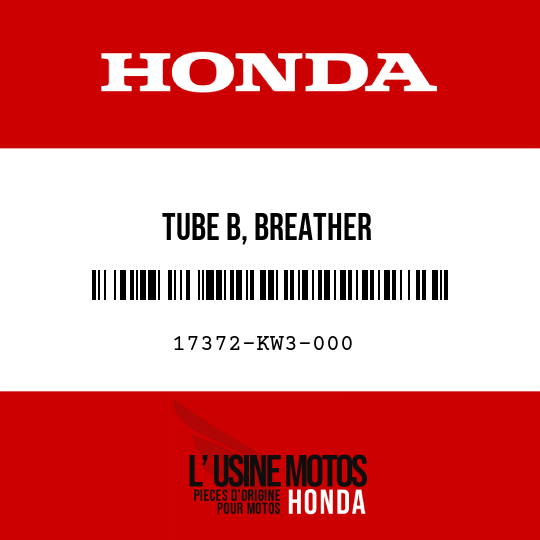 image de 17372-KW3-000 TUBE B, BREATHER