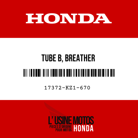 image de 17372-KZ1-670 TUBE B, BREATHER