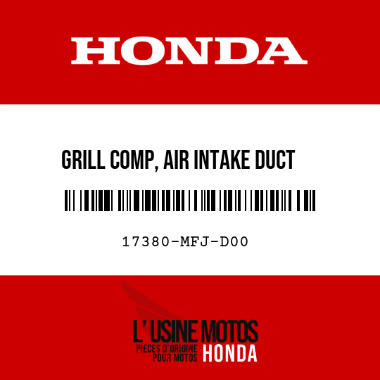 image de 17380-MFJ-D00 GRILL COMP, AIR INTAKE DUCT