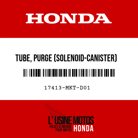 image de 17413-MKT-D01 TUBE, PURGE (SOLENOID-CANISTER)