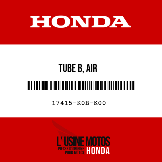 image de 17415-K0B-K00 TUBE B, AIR
