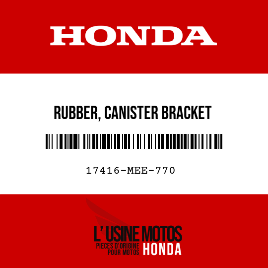 image de 17416-MEE-770 RUBBER, CANISTER BRACKET