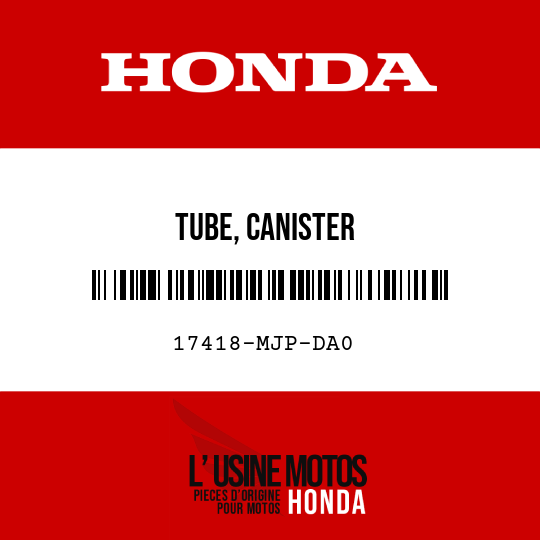 image de 17418-MJP-DA0 TUBE, CANISTER