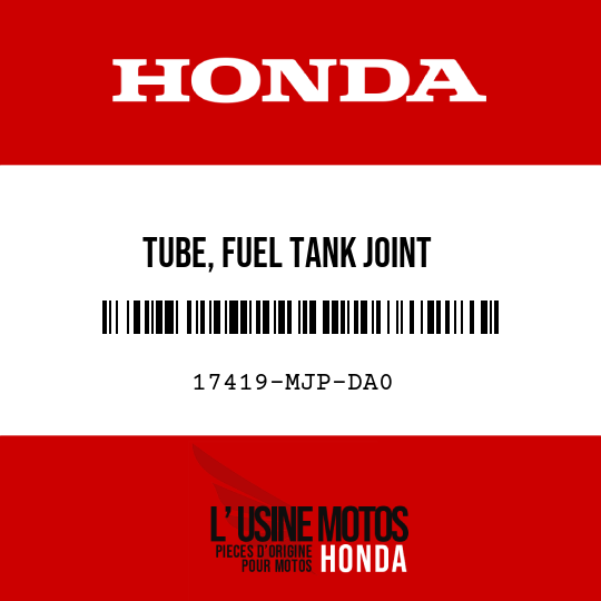 image de 17419-MJP-DA0 TUBE, FUEL TANK JOINT