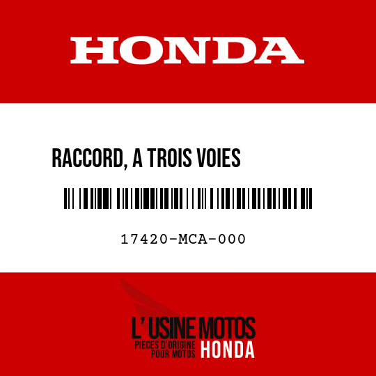 image de 17420-MCA-000 RACCORD, A TROIS VOIES        RENIFLARD