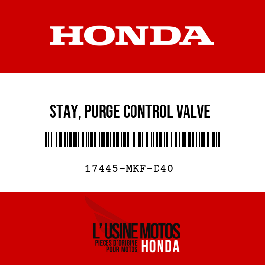 image de 17445-MKF-D40 STAY, PURGE CONTROL VALVE