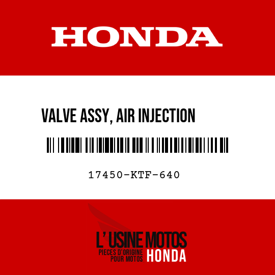 image de 17450-KTF-640 VALVE ASSY, AIR INJECTION    SOLENOID