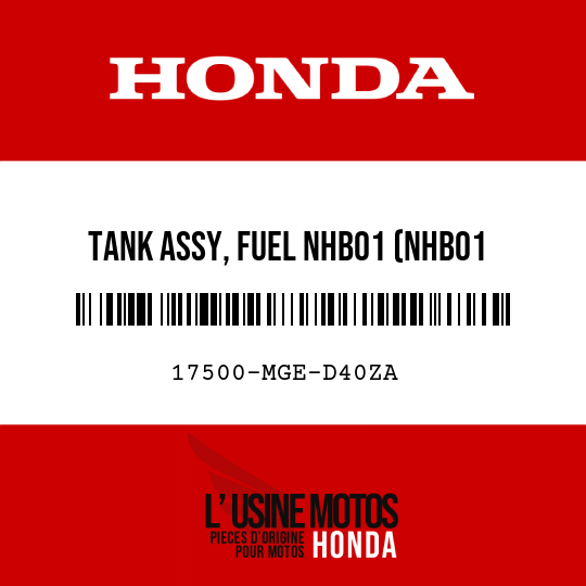 image de 17500-MGE-D40ZA TANK ASSY, FUEL NHB01 (NHB01 GRAPHITE BLACK)
