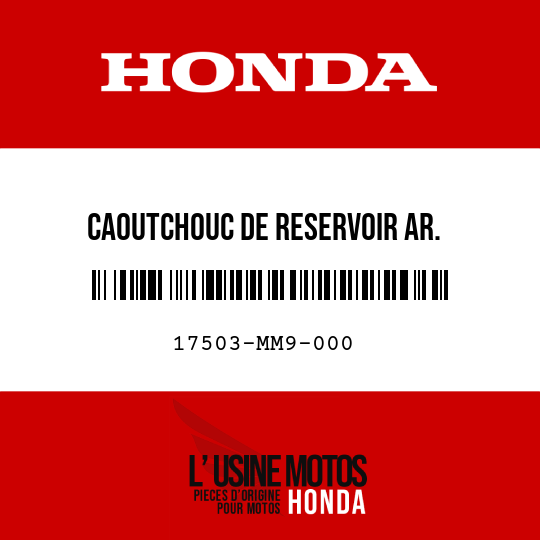 image de 17503-MM9-000 CAOUTCHOUC DE RESERVOIR AR.