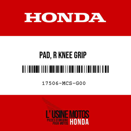 image de 17506-MCS-G00 PAD, R KNEE GRIP