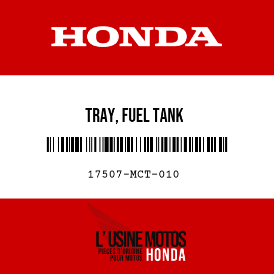 image de 17507-MCT-010 TRAY, FUEL TANK