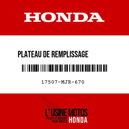 image de 17507-MJR-670 PLATEAU DE REMPLISSAGE        D'ESSENCE