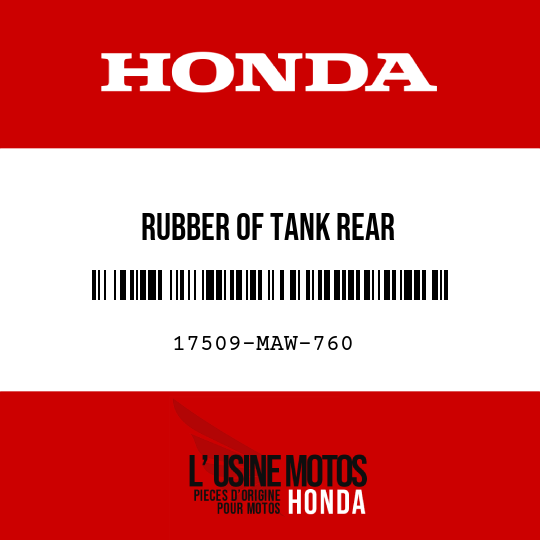 image de 17509-MAW-760 RUBBER OF TANK REAR