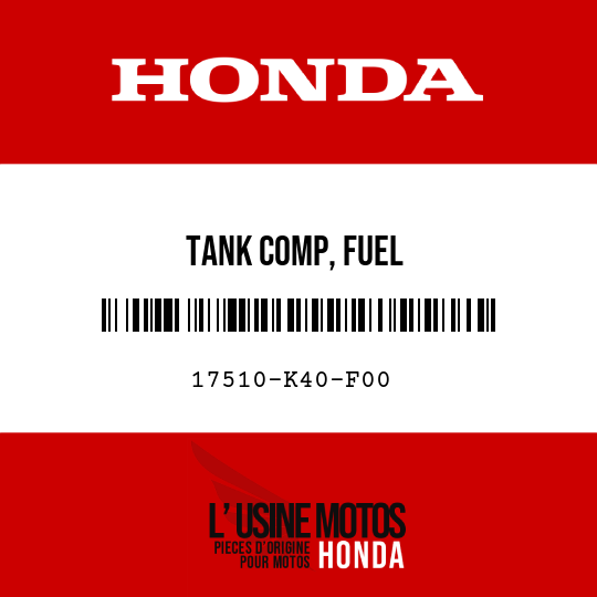image de 17510-K40-F00 TANK COMP, FUEL