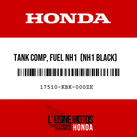 image de 17510-KBK-000ZE TANK COMP, FUEL NH1  (NH1 BLACK)