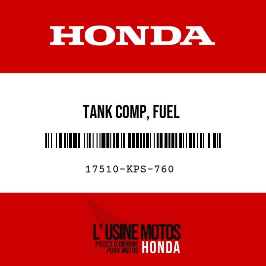 image de 17510-KPS-760 TANK COMP, FUEL