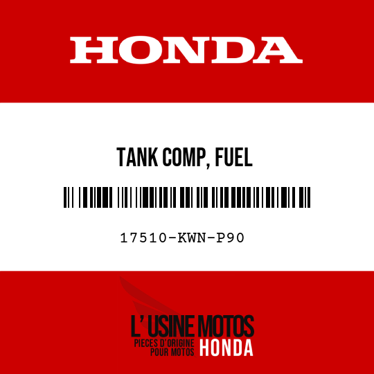 image de 17510-KWN-P90 TANK COMP, FUEL