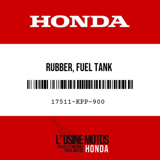image de 17511-KPP-900 RUBBER, FUEL TANK