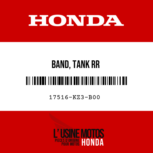 image de 17516-KZ3-B00 BAND, TANK RR