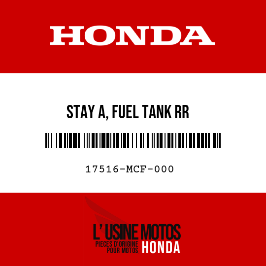 image de 17516-MCF-000 STAY A, FUEL TANK RR