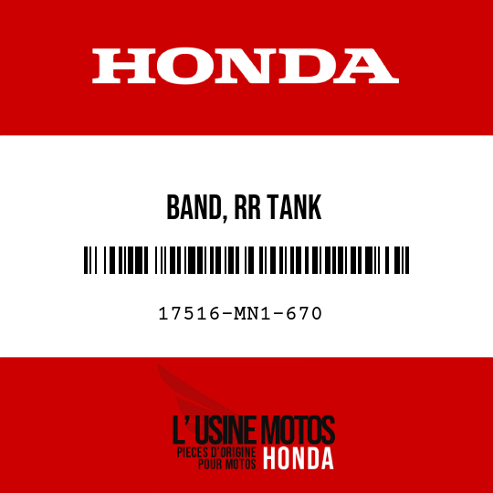 image de 17516-MN1-670 BAND, RR TANK