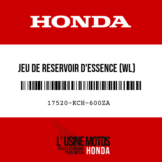 image de 17520-KCH-600ZA JEU DE RESERVOIR D'ESSENCE (WL) TYPE2 
