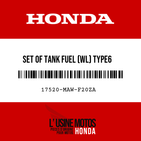 image de 17520-MAW-F20ZA SET OF TANK FUEL (WL) TYPE6
