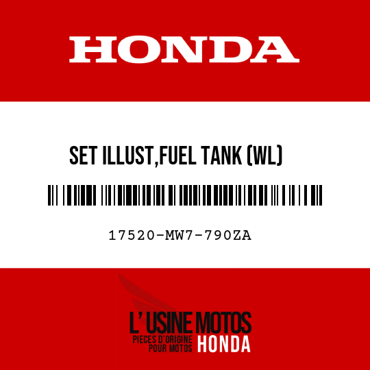 image de 17520-MW7-790ZA SET ILLUST,FUEL TANK (WL)