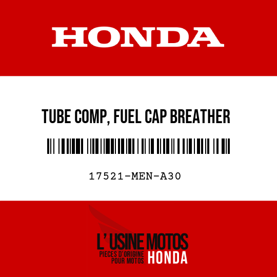 image de 17521-MEN-A30 TUBE COMP, FUEL CAP BREATHER