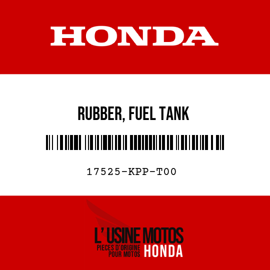 image de 17525-KPP-T00 RUBBER, FUEL TANK