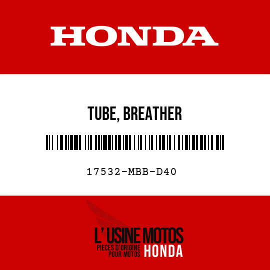 image de 17532-MBB-D40 TUBE, BREATHER