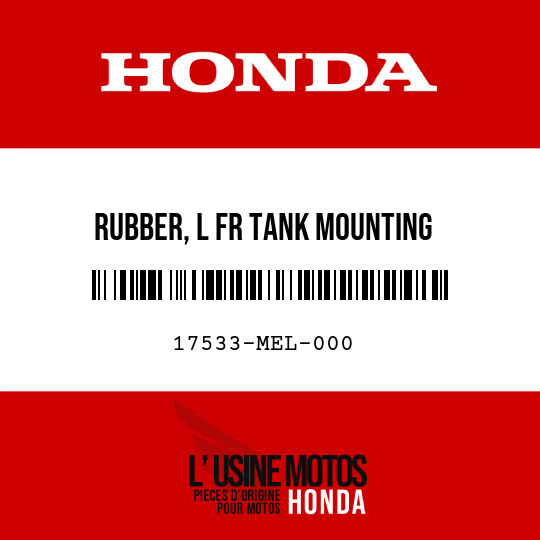 image de 17533-MEL-000 RUBBER, L FR TANK MOUNTING