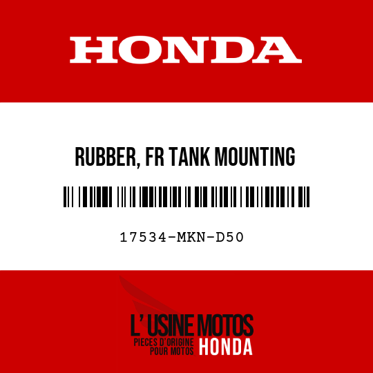 image de 17534-MKN-D50 RUBBER, FR TANK MOUNTING
