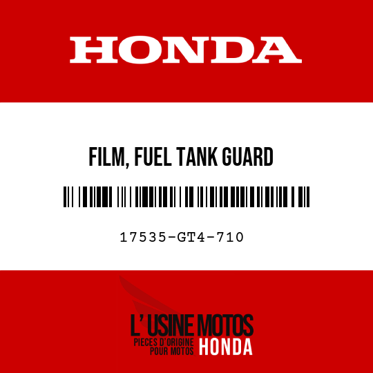 image de 17535-GT4-710 FILM, FUEL TANK GUARD