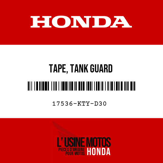 image de 17536-KTY-D30 TAPE, TANK GUARD