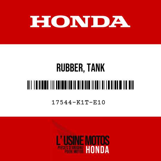 image de 17544-K1T-E10 RUBBER, TANK
