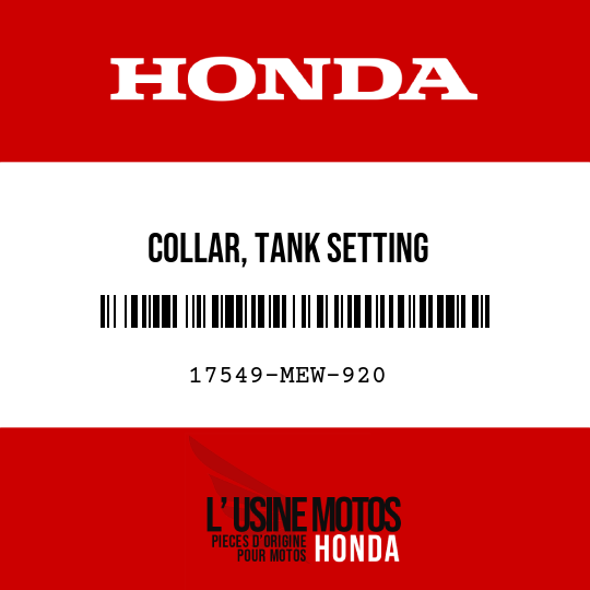 image de 17549-MEW-920 COLLAR, TANK SETTING