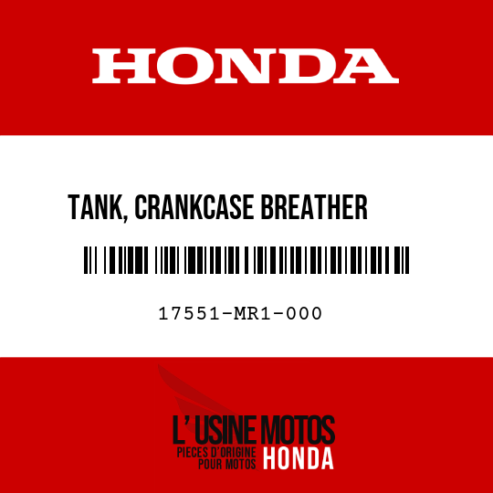 image de 17551-MR1-000 TANK, CRANKCASE BREATHER      STORAGE