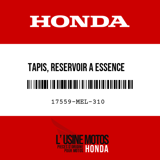 image de 17559-MEL-310 TAPIS, RESERVOIR A ESSENCE
