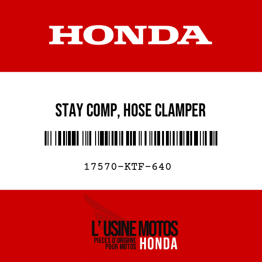 image de 17570-KTF-640 STAY COMP, HOSE CLAMPER