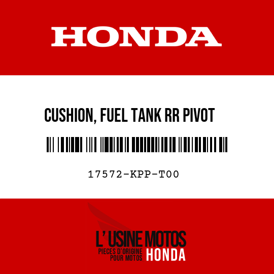 image de 17572-KPP-T00 CUSHION, FUEL TANK RR PIVOT