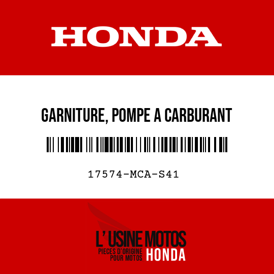 image de 17574-MCA-S41 GARNITURE, POMPE A CARBURANT