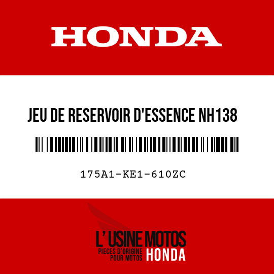 image de 175A1-KE1-610ZC JEU DE RESERVOIR D'ESSENCE NH138 