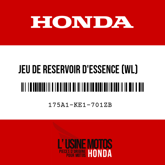 image de 175A1-KE1-701ZB JEU DE RESERVOIR D'ESSENCE (WL) NH138 