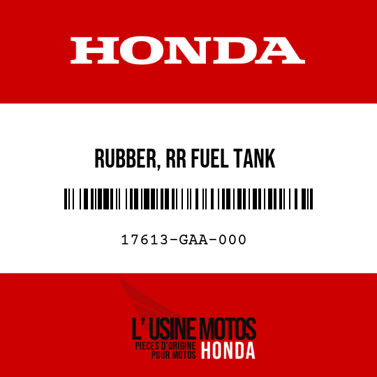 image de 17613-GAA-000 RUBBER, RR FUEL TANK