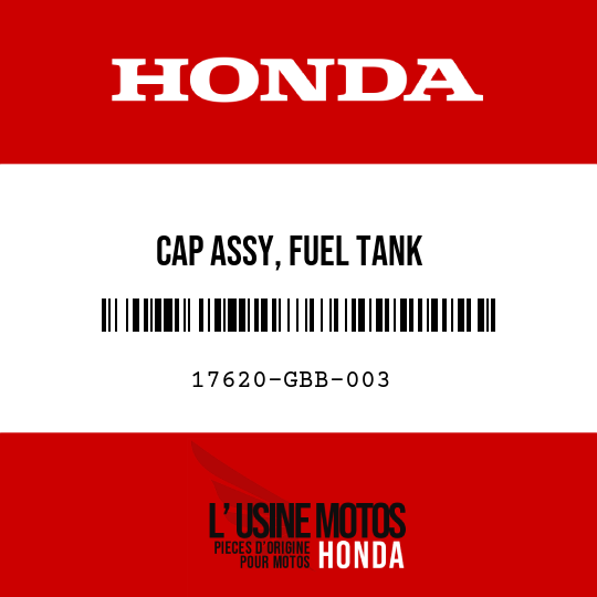 image de 17620-GBB-003 CAP ASSY, FUEL TANK