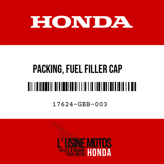 image de 17624-GBB-003 PACKING, FUEL FILLER CAP