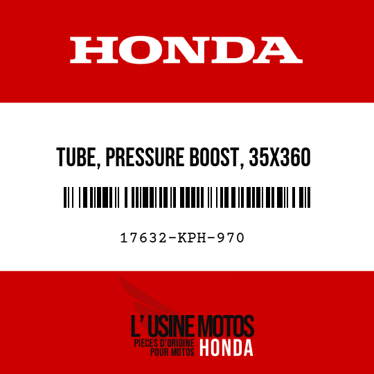 image de 17632-KPH-970 TUBE, PRESSURE BOOST, 35X360