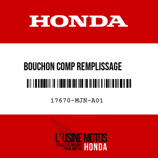 image de 17670-MJN-A01 BOUCHON COMP REMPLISSAGE     ESSENCE